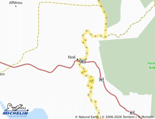 Mappa MICHELIN Noé - ViaMichelin