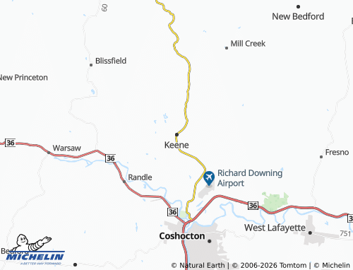 Carte MICHELIN Keene - ViaMichelin