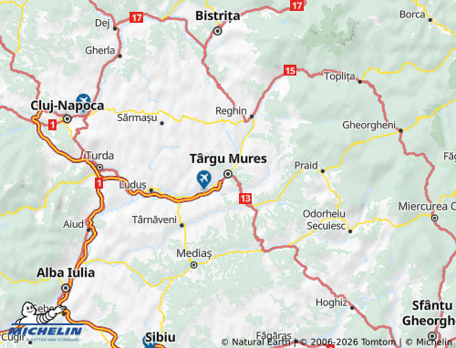 Carte MICHELIN Mureș - ViaMichelin