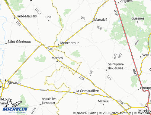 MICHELIN-Landkarte Messais - ViaMichelin