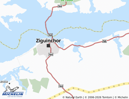 MICHELIN-Landkarte Boutoupa - ViaMichelin