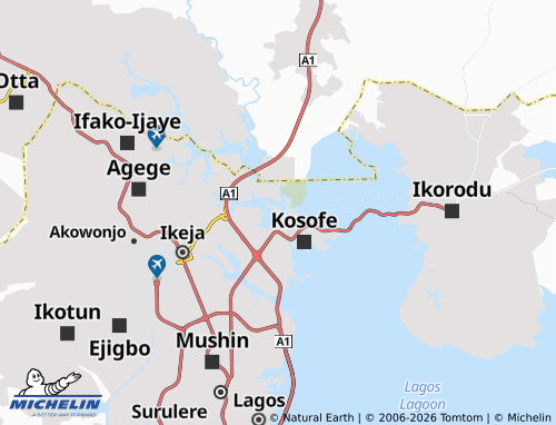 MICHELIN Magodo I map - ViaMichelin