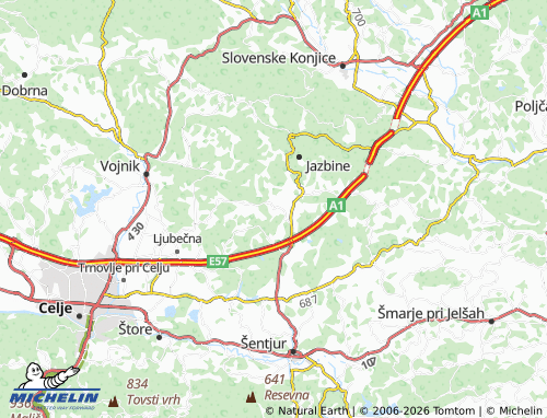 Kaart MICHELIN Svetelka - ViaMichelin