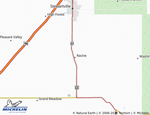 Carte MICHELIN Racine - ViaMichelin