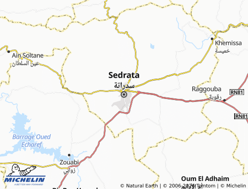 Carte MICHELIN Sedrata - ViaMichelin