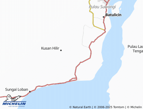 MICHELIN-Landkarte Saring Sungai Bubu - ViaMichelin