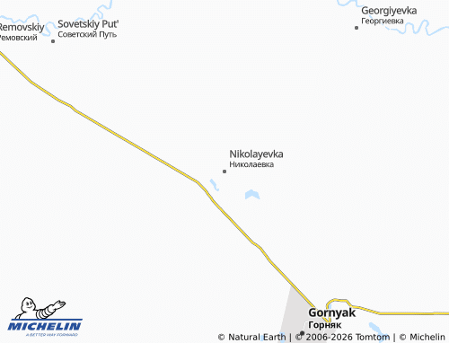 MICHELIN-Landkarte Nikolayevka - ViaMichelin