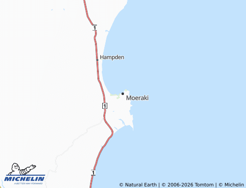 Mapa MICHELIN Moeraki - ViaMichelin