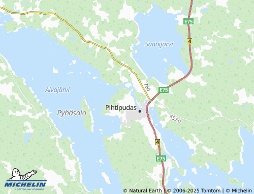 MICHELIN Pihtiperä map - ViaMichelin