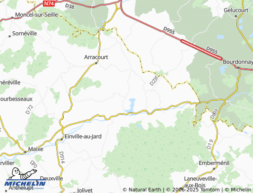 MICHELIN Bures map - ViaMichelin