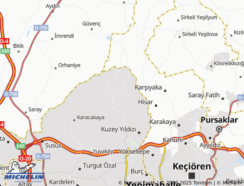 MICHELIN Memlik map - ViaMichelin