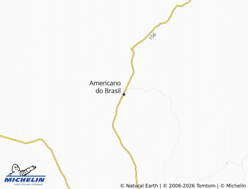 Mappa MICHELIN Americano do Brasil - ViaMichelin