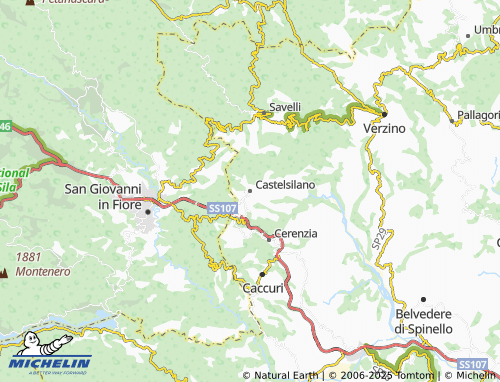 MICHELIN Castelsilano map - ViaMichelin