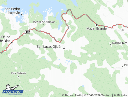 MICHELIN San Lucas Ojitlán map - ViaMichelin