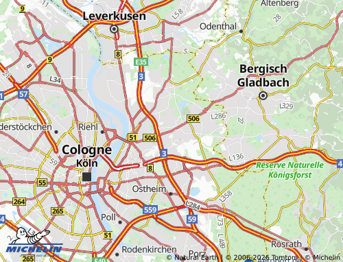 MICHELIN Holweide map - ViaMichelin