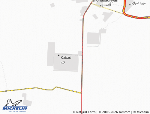 MICHELIN Kabd Block 11 map - ViaMichelin