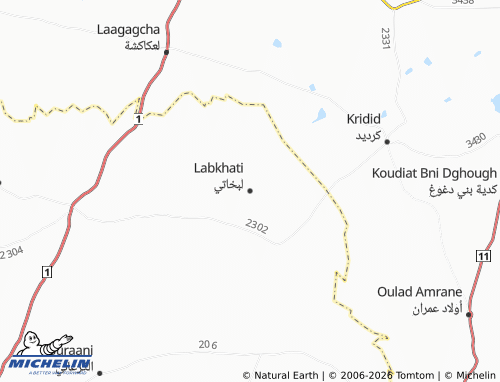 MICHELIN Labkhati map - ViaMichelin