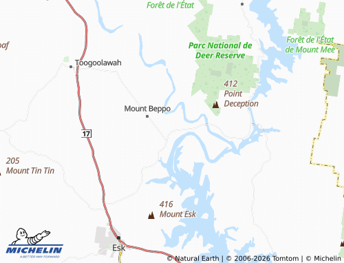 Mapa MICHELIN Caboonbah - ViaMichelin