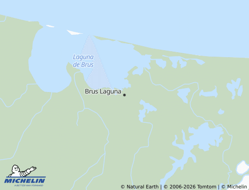 Mapa MICHELIN Brus Laguna - ViaMichelin