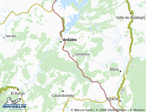MICHELIN Carratraca map - ViaMichelin