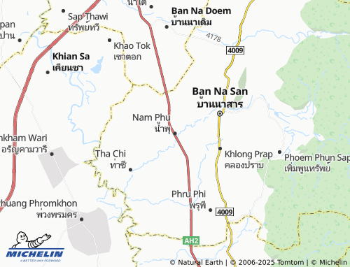 MICHELIN-Landkarte Nam Phu - ViaMichelin