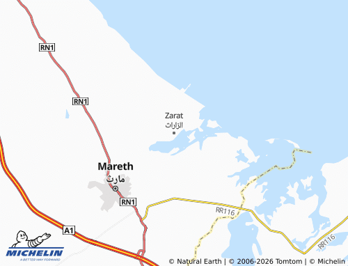 Mappa MICHELIN al-Zarat - ViaMichelin