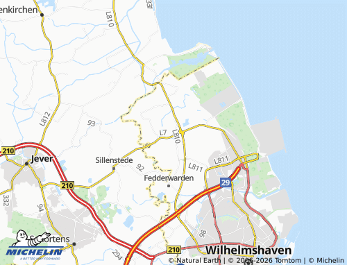 MICHELIN Sengwarden map - ViaMichelin