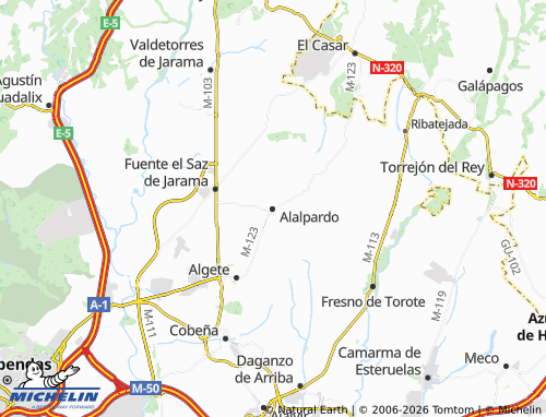 MICHELIN-Landkarte Alalpardo - ViaMichelin