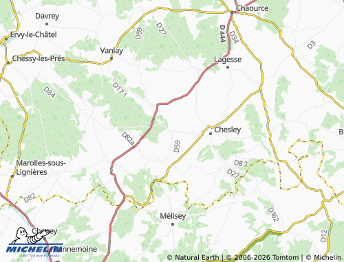 Mapa MICHELIN Le Châtelier - ViaMichelin