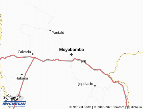 Mapa MICHELIN Moyobamba - ViaMichelin