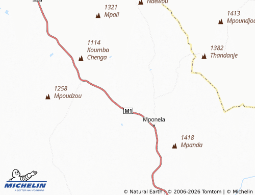Mappa MICHELIN Mnjeza - ViaMichelin