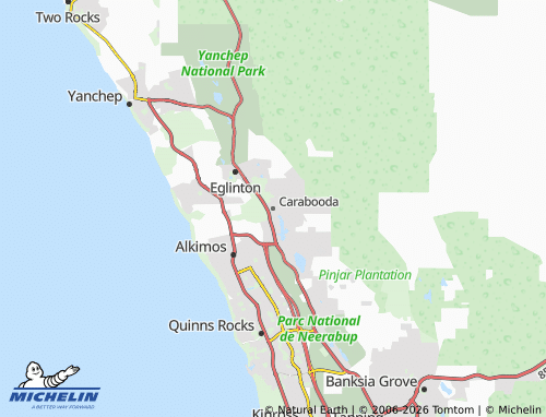 MICHELIN Carabooda map - ViaMichelin