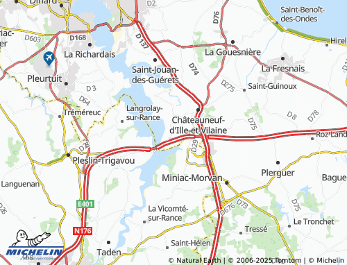 MICHELIN La Ville-ès-Nonais map - ViaMichelin