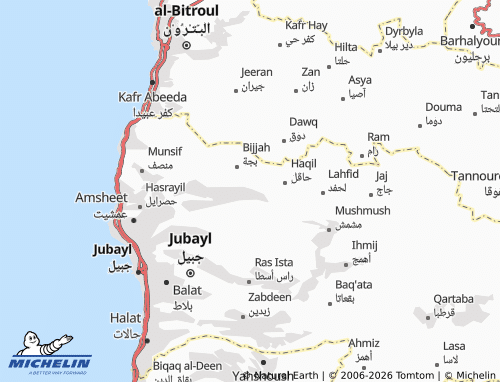 MICHELIN-Landkarte al-Obaydat - ViaMichelin