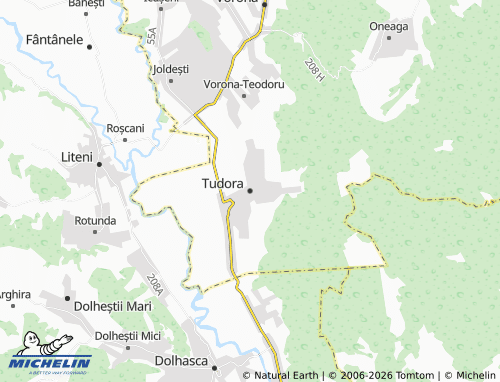 Mappa MICHELIN Tudora - ViaMichelin