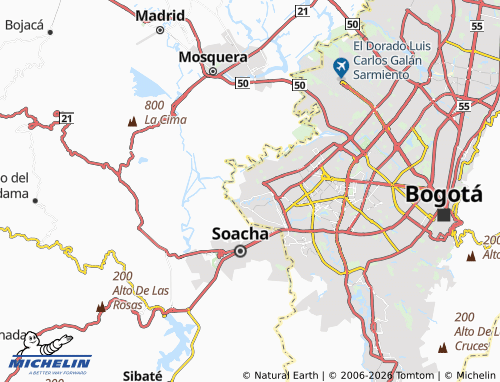 Carte MICHELIN San Bernardino Potreritos - ViaMichelin