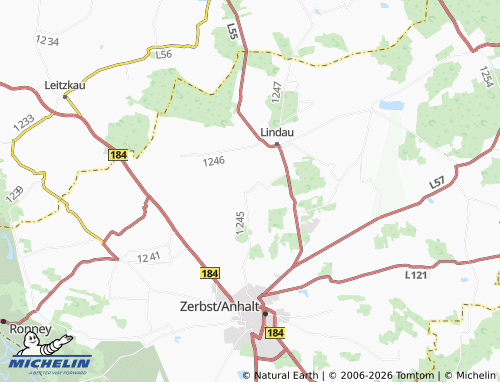MICHELIN Zernitz map - ViaMichelin
