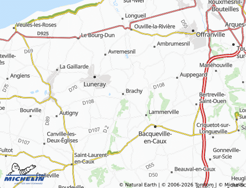 MICHELIN Brachy map - ViaMichelin
