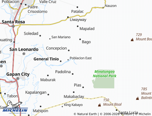 MICHELIN Rio Chico map - ViaMichelin