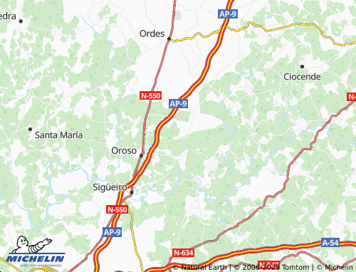 MICHELIN Hermida map - ViaMichelin