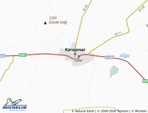 MICHELIN Çetmi map - ViaMichelin