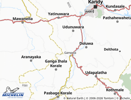 MICHELIN Hapugaspitiya map - ViaMichelin