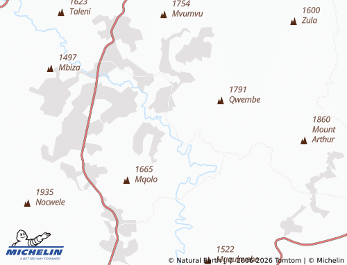 MICHELIN-Landkarte Nyinga - ViaMichelin