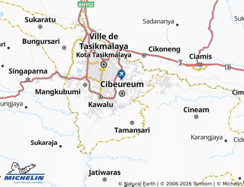 MICHELIN-Landkarte Cibeureum - ViaMichelin