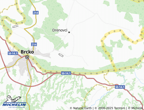 MICHELIN Đurići map - ViaMichelin