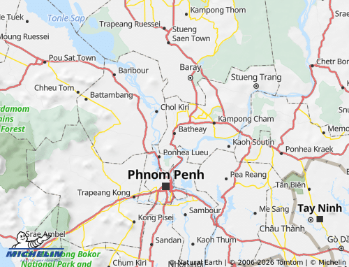 Mapa MICHELIN Batheay - ViaMichelin
