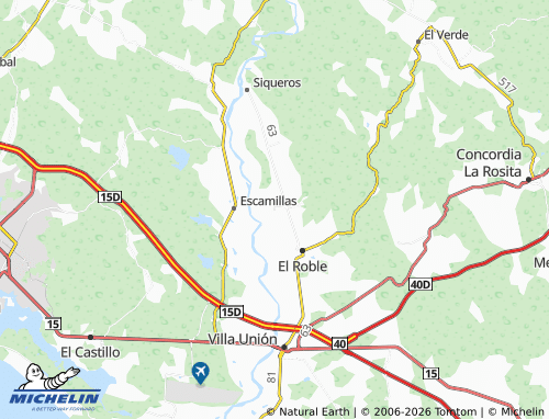 Mappa MICHELIN El Guayabo - ViaMichelin