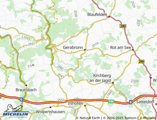 MICHELIN Liebesdorf map - ViaMichelin