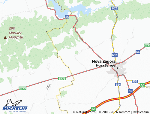 Mappa MICHELIN Karanovo - ViaMichelin