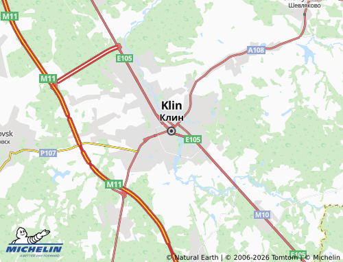 Carte MICHELIN Klin - ViaMichelin